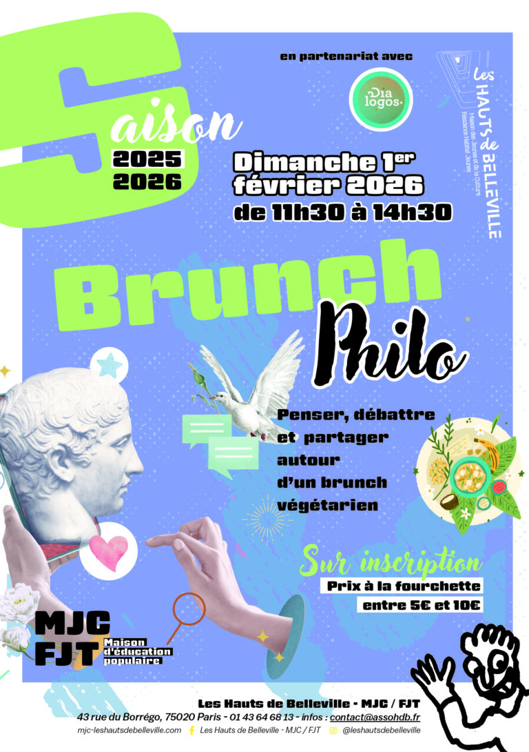 Brunch Philo à la MJC des Hauts Belleville