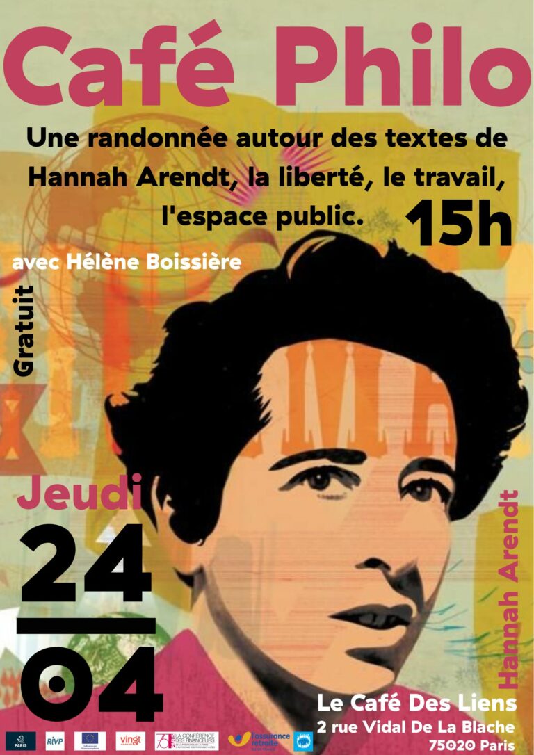 Hannah Arendt avec Dialogos Créer des liens